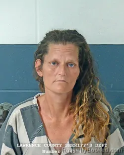 Mugshot of Jennifer Lynn Wheeler booked in Lawrence County, Indiana on September 7, 2026