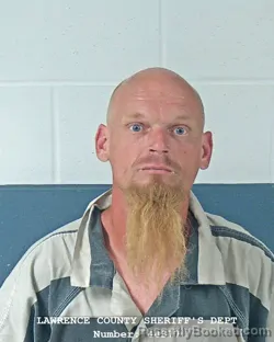 Mugshot of Ricky L Whitaker booked in Lawrence County, Indiana on September 7, 2026