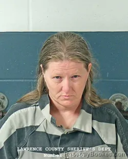 Mugshot of LORENE D HONEYCUTT booked in Lawrence County, Indiana on June 29, 2026