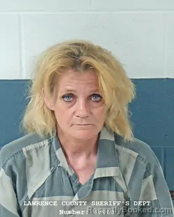 Mugshot of BETSY J COULTER booked in Lawrence County, Indiana on May 31, 2026