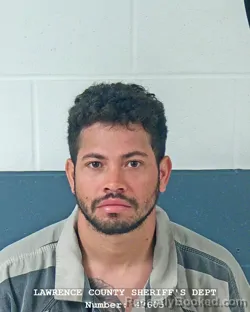 Mugshot of ELVIN A GUTIERREZ booked in Lawrence County, Indiana on July 21, 2026
