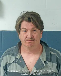 Mugshot of WILLIAM KEITH KIMMEL booked in Lawrence County, Indiana on March 22, 2026