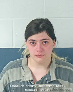 Mugshot of MAKAYLA ROSE MATLOCK booked in Lawrence County, Indiana on April 24, 2026