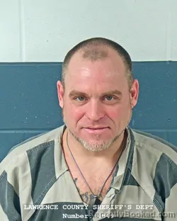Mugshot of CHRISTOPHER SHAWN ABNER booked in Lawrence County, Indiana on June 3, 2026