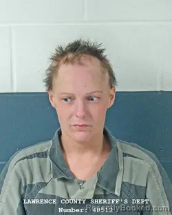 Mugshot of ELISE MOORE booked in Lawrence County, Indiana on April 27, 2026