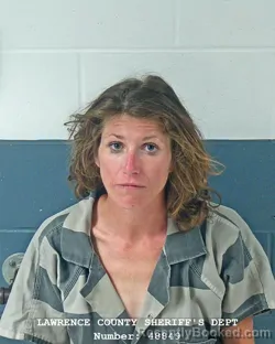 Mugshot of CHRISTINE ANNE HERBERT booked in Lawrence County, Indiana on May 25, 2026
