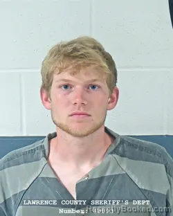 Mugshot of ISAAC THOMAS JAHN booked in Lawrence County, Indiana on May 28, 2026
