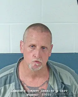 Mugshot of THOMAS JAY MITCHELL booked in Lawrence County, Indiana on June 10, 2026