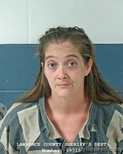 Mugshot of COURTNEY RENEE COLSON booked in Lawrence County, Indiana on July 6, 2026