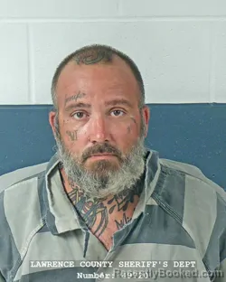 Mugshot of ANDREW JAMES HUMPHREY booked in Lawrence County, Indiana on August 5, 2026