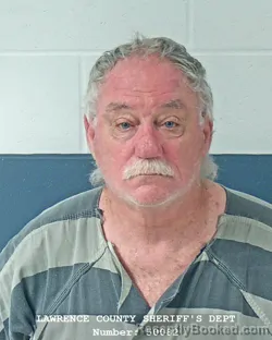 Mugshot of David Miller booked in Lawrence County, Indiana on August 31, 2026