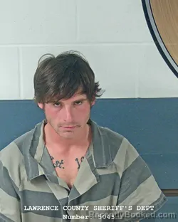 Booking photo from Lawrence County, Indiana