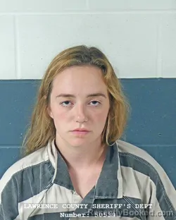 Mugshot of Jasmine Simone Sadlowski booked in Lawrence County, Indiana on October 2, 2026