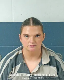 Mugshot of Kylee Hobbs booked in Lawrence County, Indiana on October 24, 2026