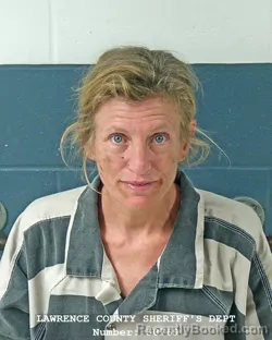 Mugshot of Melissa Ann Laney booked in Lawrence County, Indiana on October 26, 2026