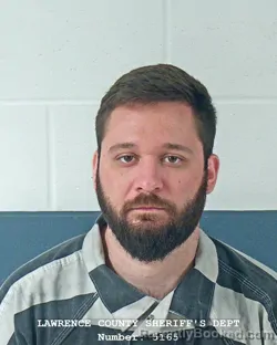 Mugshot of CALEB MORRIS BLACKBURN booked in Lawrence County, Indiana on April 20, 2026