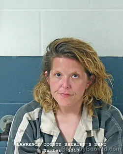 Booking photo from Lawrence County, Indiana