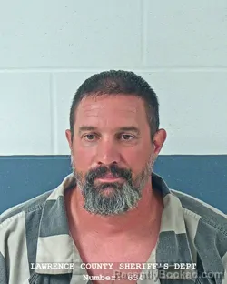 Mugshot of RYAN MARK DRALLE booked in Lawrence County, Indiana on July 25, 2026