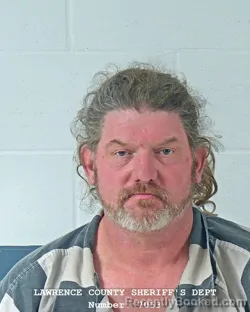 Mugshot of Ryan K Sheeley booked in Lawrence County, Indiana on October 23, 2026