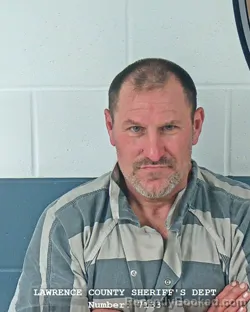 Mugshot of MICHAEL SHANE NIKIRK booked in Lawrence County, Indiana on March 28, 2026