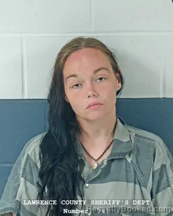 Mugshot of SHELBY LEIGH HORTON booked in Lawrence County, Indiana on August 3, 2026