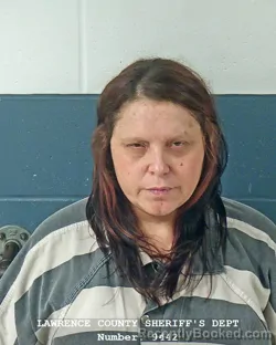 Mugshot of Kimberly R Scott booked in Lawrence County, Indiana on September 28, 2026
