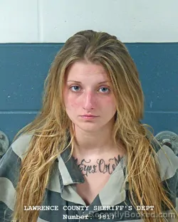 Mugshot of JASMINE DANIELLE WHITE booked in Lawrence County, Indiana on May 29, 2026