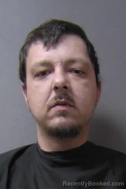 Mugshot of Aaron Joseph Barrett booked in Madison County, Indiana on March 19, 2026