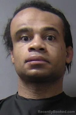 Mugshot of Dominique Camron Robinson booked in Madison County, Indiana on March 23, 2026