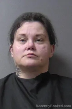 Mugshot of Laura Marie Melton booked in Madison County, Indiana on March 24, 2026