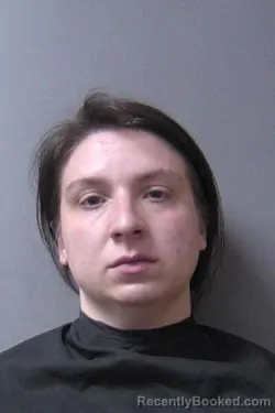 Mugshot of HANNAH PAIGE ROWLAND booked in Madison County, Indiana on May 7, 2026