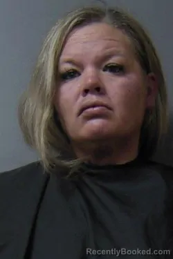 Mugshot of Amanda Lou Brown booked in Madison County, Indiana on August 1, 2026