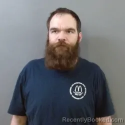 Mugshot of Logan Alan-Thomas Padgett booked in Martin County, Indiana on April 22, 2026