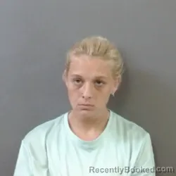 Mugshot of Shania Simpson booked in Martin County, Indiana on July 10, 2026