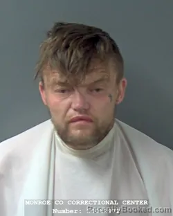 Booking photo from Monroe County, Indiana