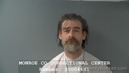 Mugshot of BRADLEY KEITH SCISCOE booked in Monroe County, Indiana on March 23, 2026