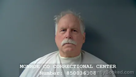 Mugshot of Ralph Everett Dunbar booked in Monroe County, Indiana on August 17, 2026