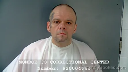 Mugshot of MICHAEL GENE PIERCEFIELD booked in Monroe County, Indiana on March 14, 2026