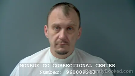 Booking photo from Monroe County, Indiana