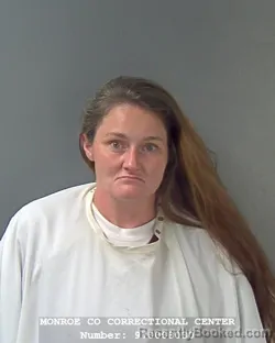 Mugshot of NICOLE MARIE WALL booked in Monroe County, Indiana on July 12, 2026