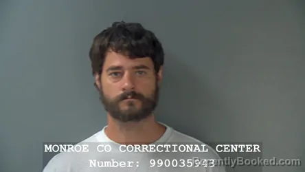 Mugshot of DEREK TODD DUNN booked in Monroe County, Indiana on June 13, 2026