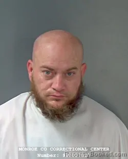 Booking photo from Monroe County, Indiana