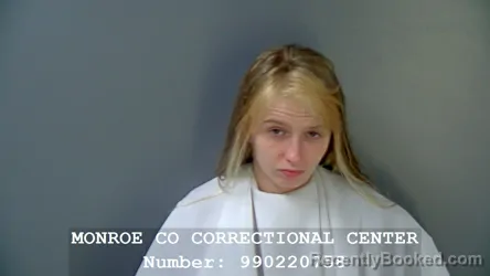 Booking photo from Monroe County, Indiana