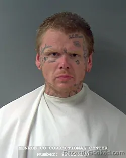 Booking photo from Monroe County, Indiana