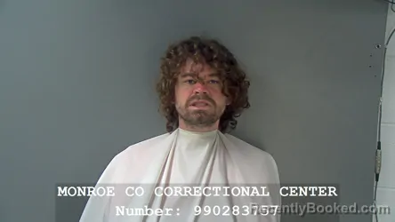 Booking photo from Monroe County, Indiana