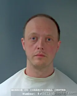 Booking photo from Monroe County, Indiana