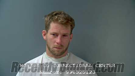 Booking photo from Monroe County, Indiana