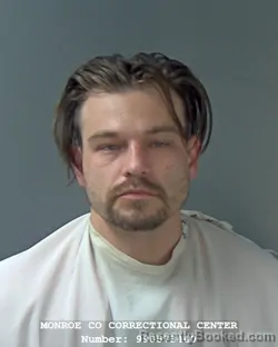 Booking photo from Monroe County, Indiana