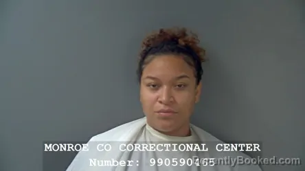 Mugshot of Aaliyah Shawnae Walker booked in Monroe County, Indiana on September 4, 2026