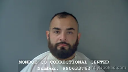 Mugshot of John Joseph Cano booked in Monroe County, Indiana on August 30, 2026